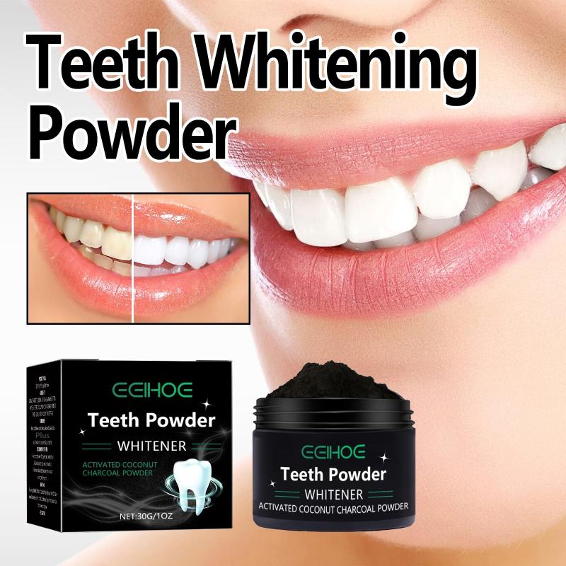 Teeth Whitening Baking Soda - 歯のホワイトニングパウダー チャコール/重曹歯のホワイトニングパウダー、毎日の使用のための天然ホワイトナー、安全なエナメルケア