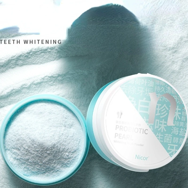 Teeth Whitening Enzymes - 歯のホワイトニングを防ぐための歯のホワイトニングパウダー,歯の汚れを取り除くための歯のホワイトニングツール,50g