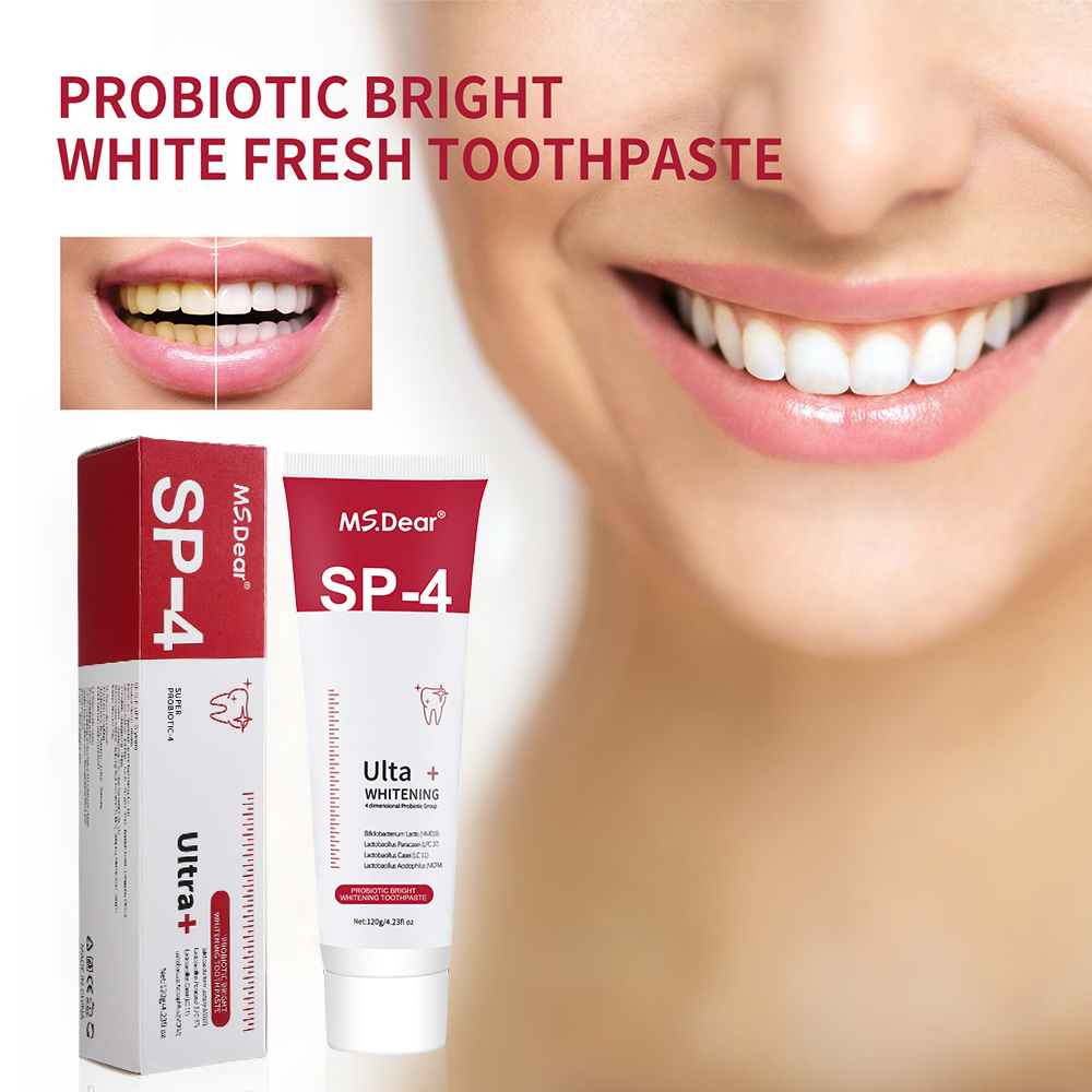 Teeth Whitening Enzymes - SP-4 プロバイオティックホワイトニング歯磨き粉 ブライトニング & ステイン除去 SP4
