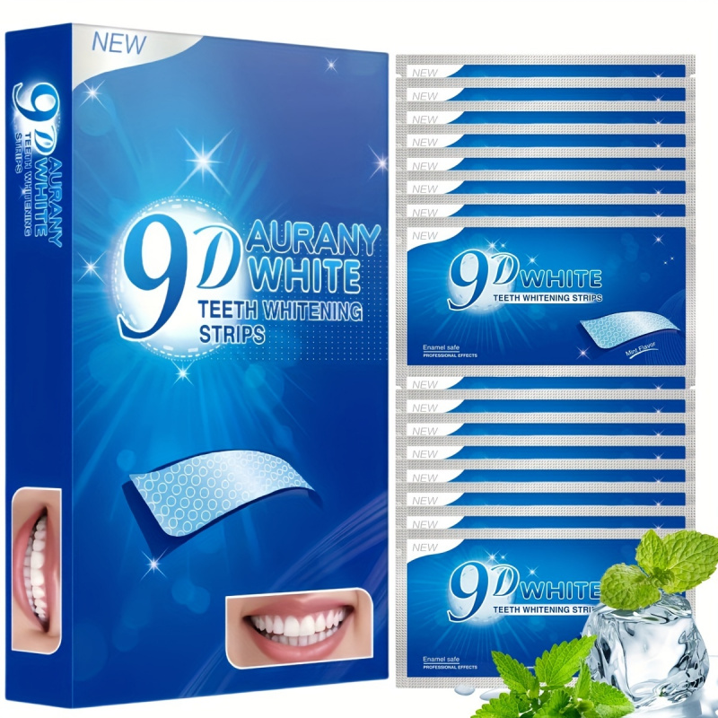 Teeth Whitening App - 9D Aurany ホワイト歯ホワイトニング ストリップ 21 ペア、6%