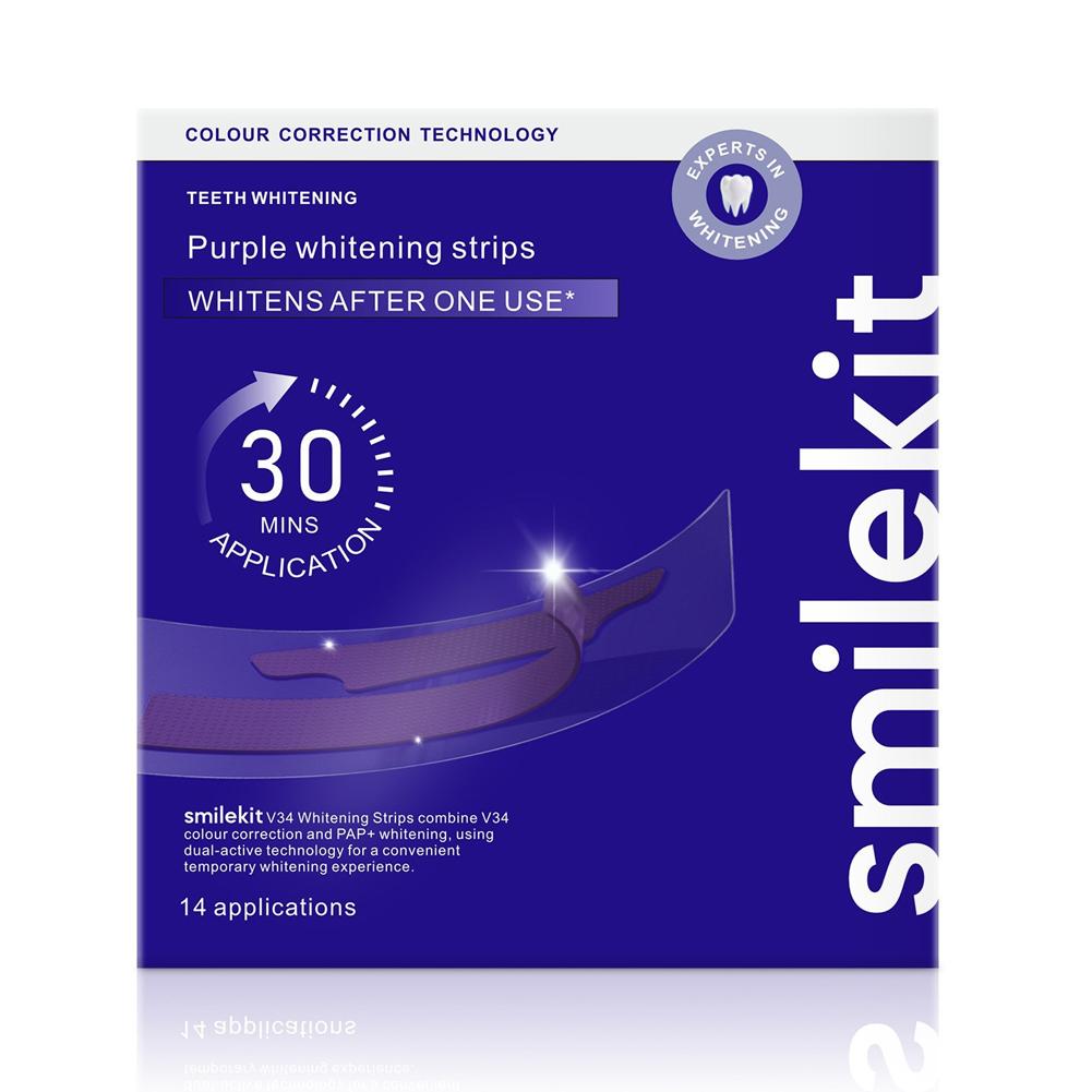 Teeth Whitening Quotes - ﻿ Smilekit 歯のホワイトニングストリップ パープル V34 汚れを除去