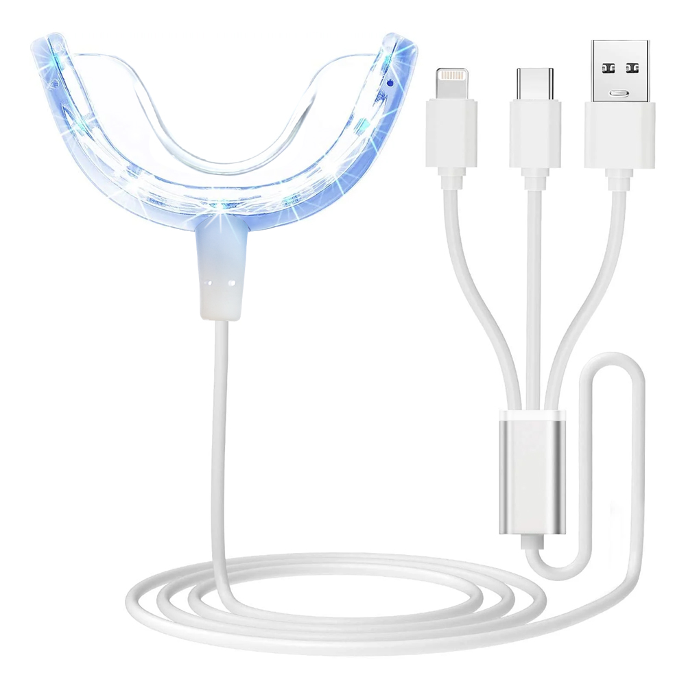 Teeth Whitening Zoom - 歯のホワイトニング アクセラレーター ライト、16 倍強力な青色 LED ライト