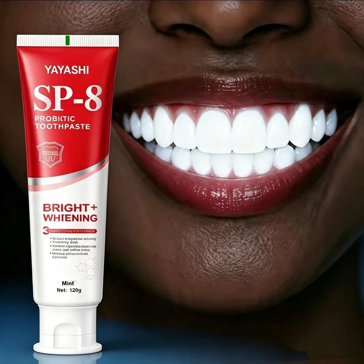 Teeth Whitening Best - ヤヤシ SP-8 プロバイオティクス ホワイトニング＆ステイン除去、息の爽やか化、歯の黄ばみ改善 – 120g