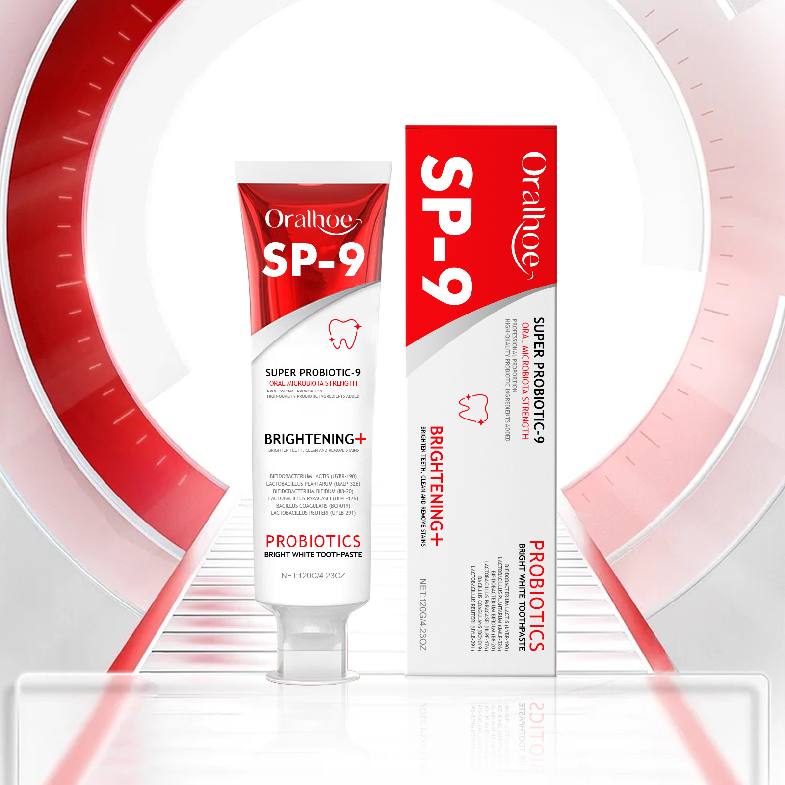 SP-9プロバイオティクス歯磨き粉、歯垢の汚れを除去し、黄ば - Teeth Whitening Best のレビューと価格