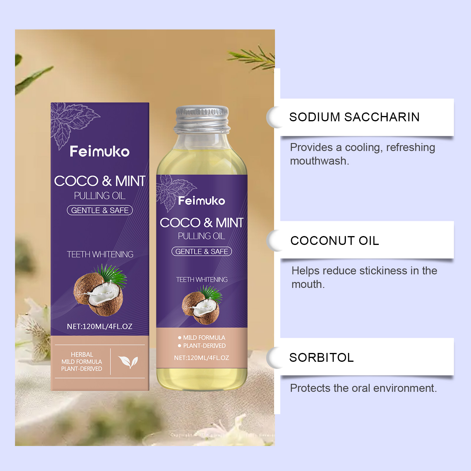 ココナッツオイル ペパーミント プーリングオイル マウスウォ - Coconut Oil Pull のレビューと価格