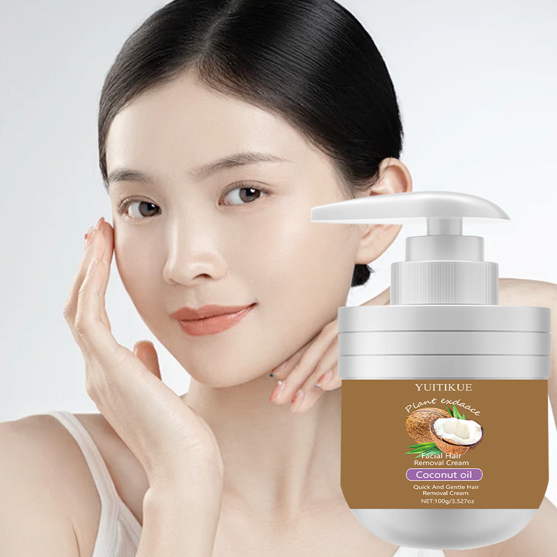 顔のムダ毛除去クリーム 100g - ココナッツオイル配合で - Coconut Oil Pull のレビューと価格