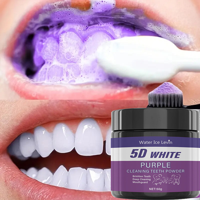 5Dホワイトニング歯磨き粉。 パープルミントフレッシュフォー - Teeth Whitening Baking Soda のレビューと価格