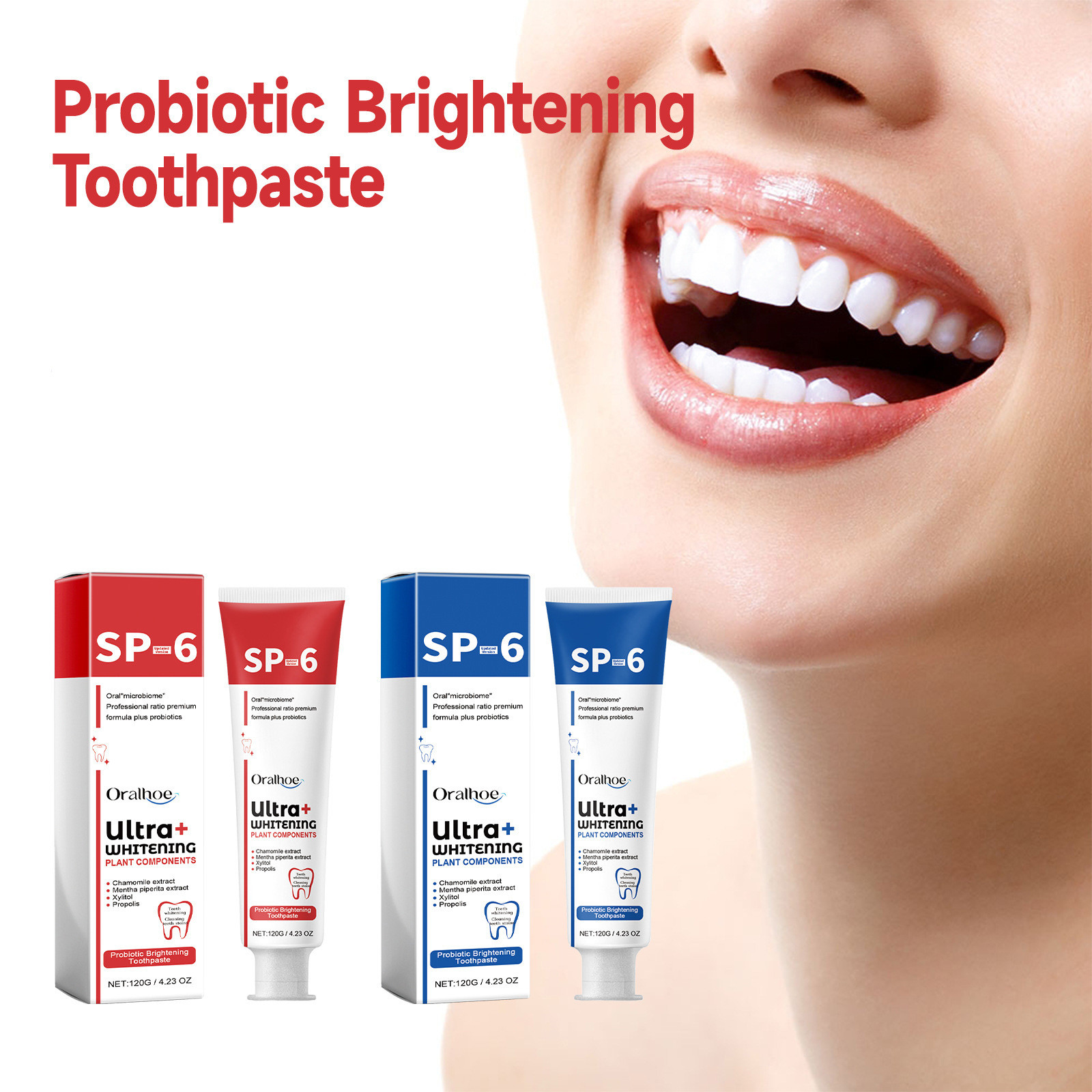 歯のホワイトニングと除去のためのプロバイオティクス歯磨き粉, - Teeth Whitening Enzymes のレビューと価格