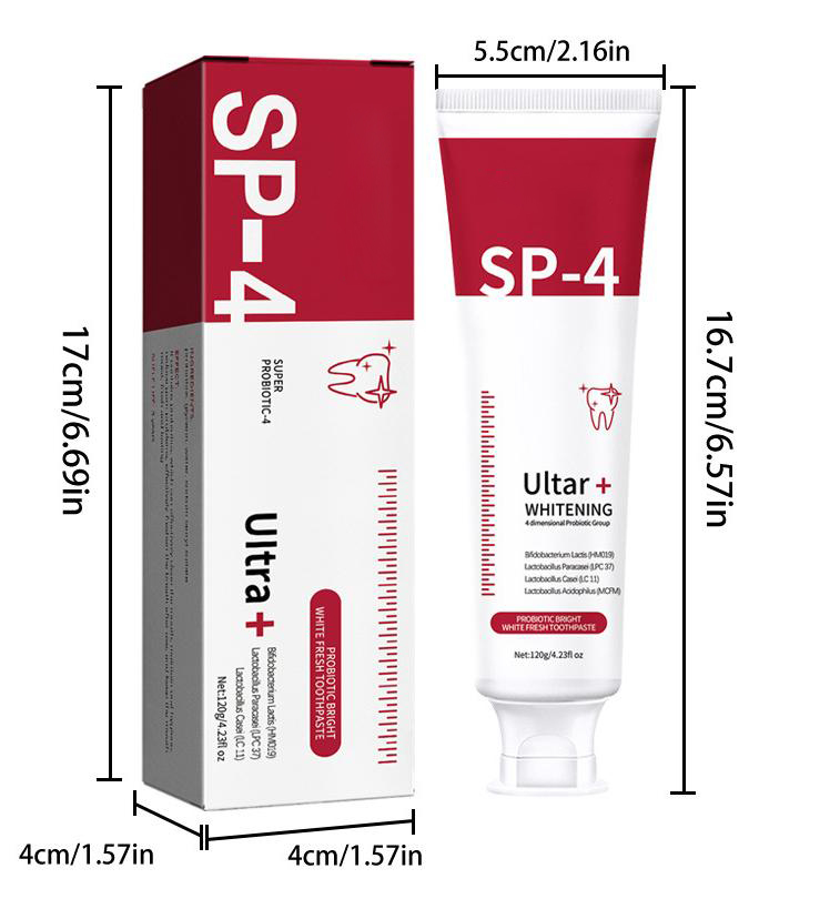 SP-10とSP-4プロバイオティクスホワイトニング歯磨き粉 - Teeth Whitening Enzymes のレビューと価格