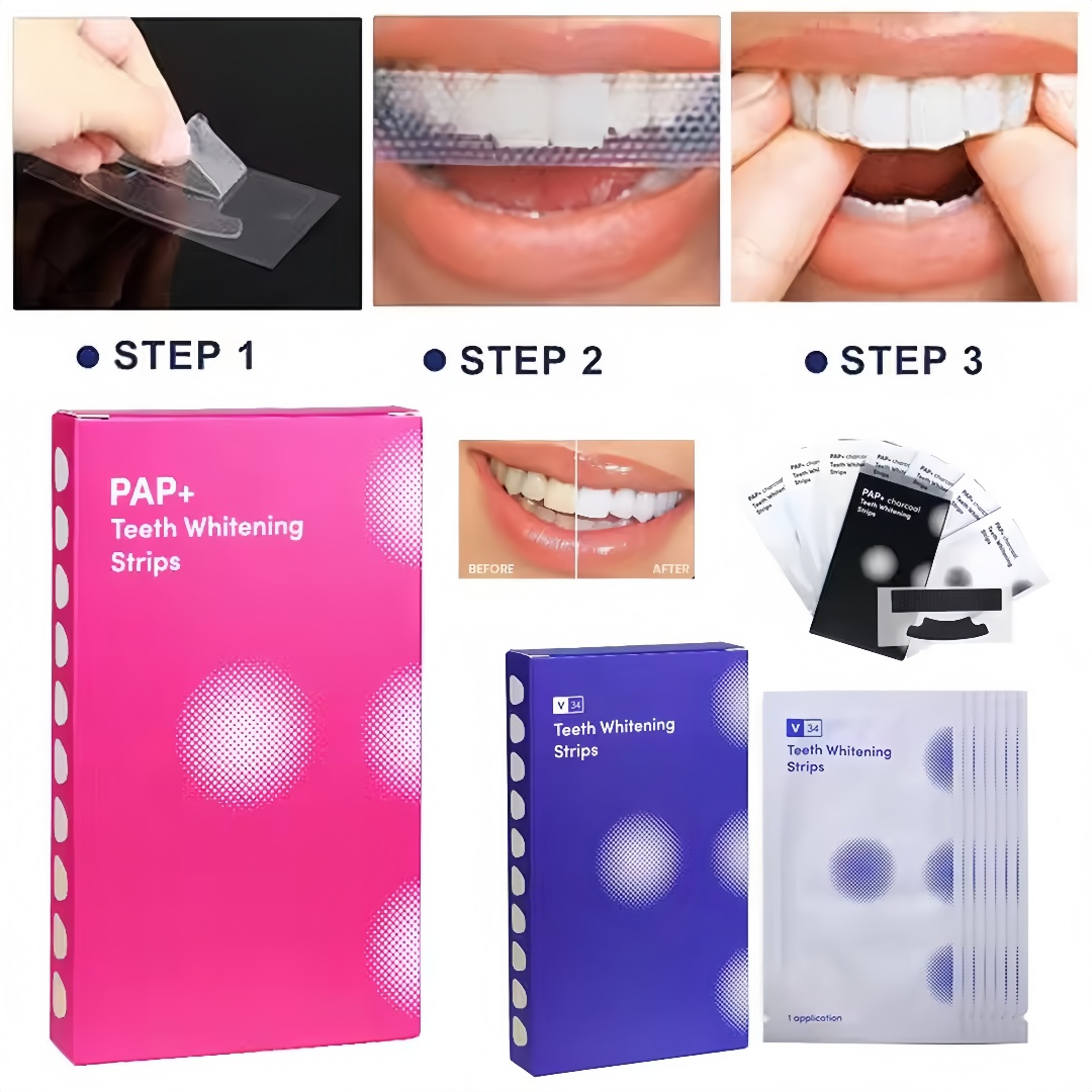 14 ストリップ歯のホワイトニングストリップ歯 7 日間治療 - Teeth Whitening Enzymes のレビューと価格