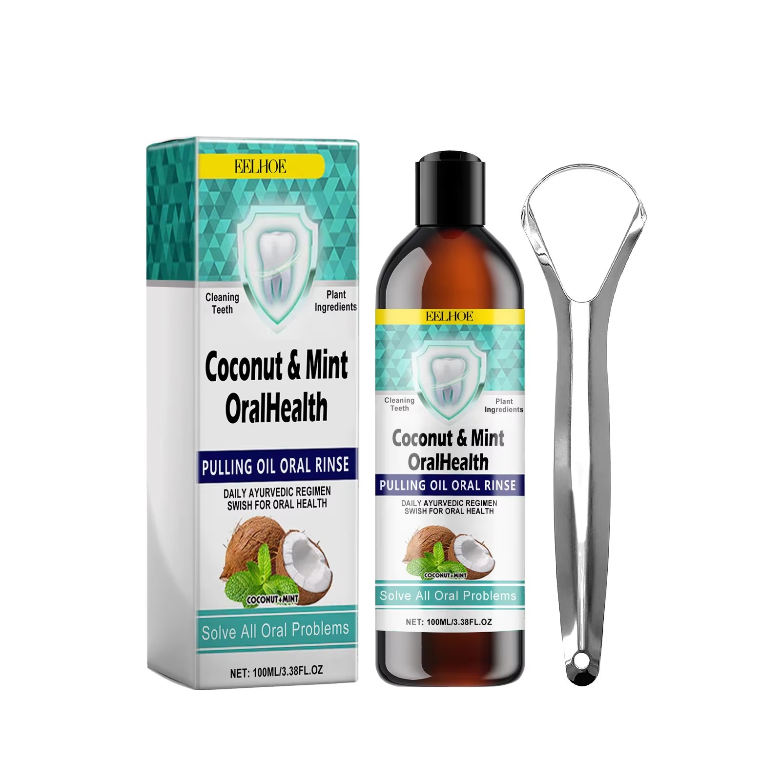 EELHOE ミントココナッツオイルプルうがい薬歯のクリーニ - Coconut Oil Pull のレビューと価格