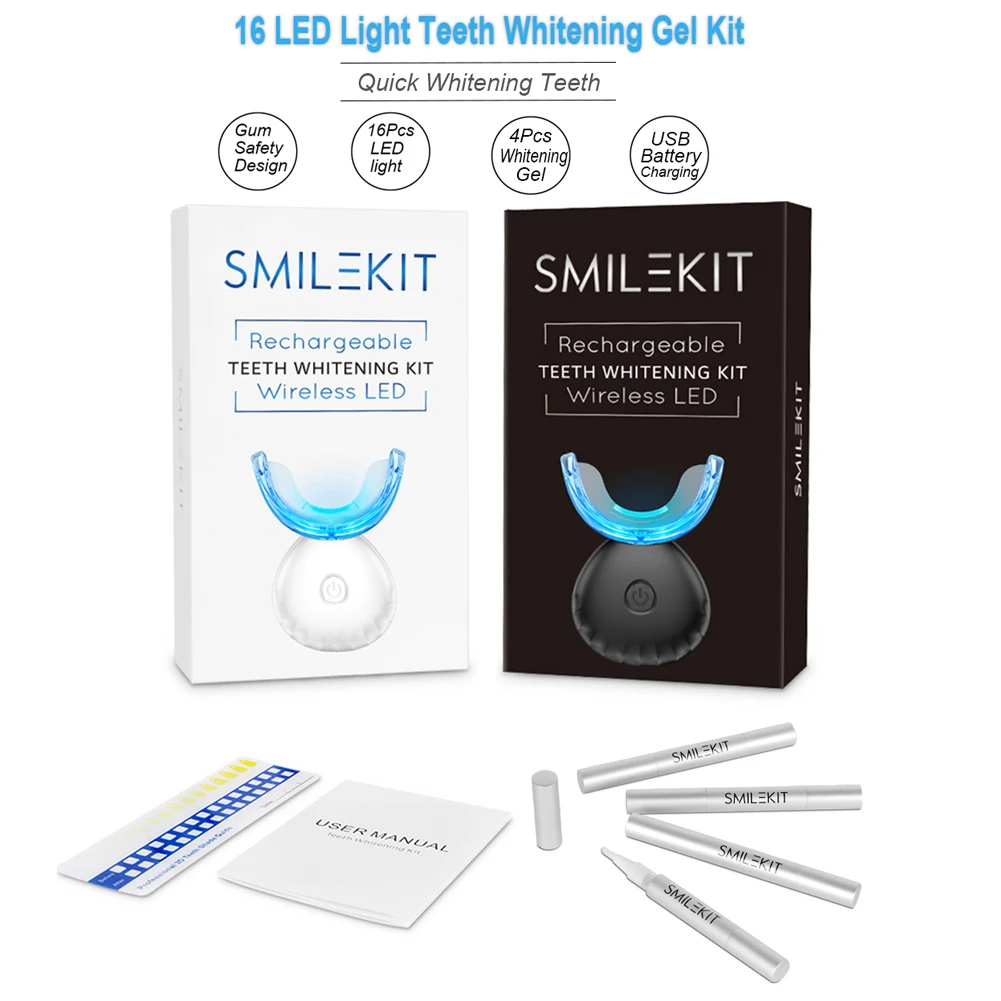 歯科歯ホワイトニングキットミニ 16 LED コールドライト - Teeth Whitening Zoom のレビューと価格