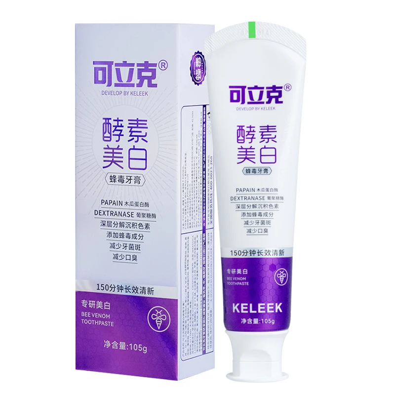 105g KELEEK 酵素ホワイトニング蜂毒歯磨き粉は、汚 - Teeth Whitening Enzymes のレビューと価格