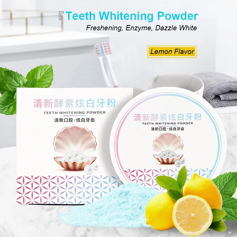 口腔衛生用の歯のホワイトニングパウダー,天然の有機活性炭,レ - Teeth Whitening Enzymes のレビューと価格